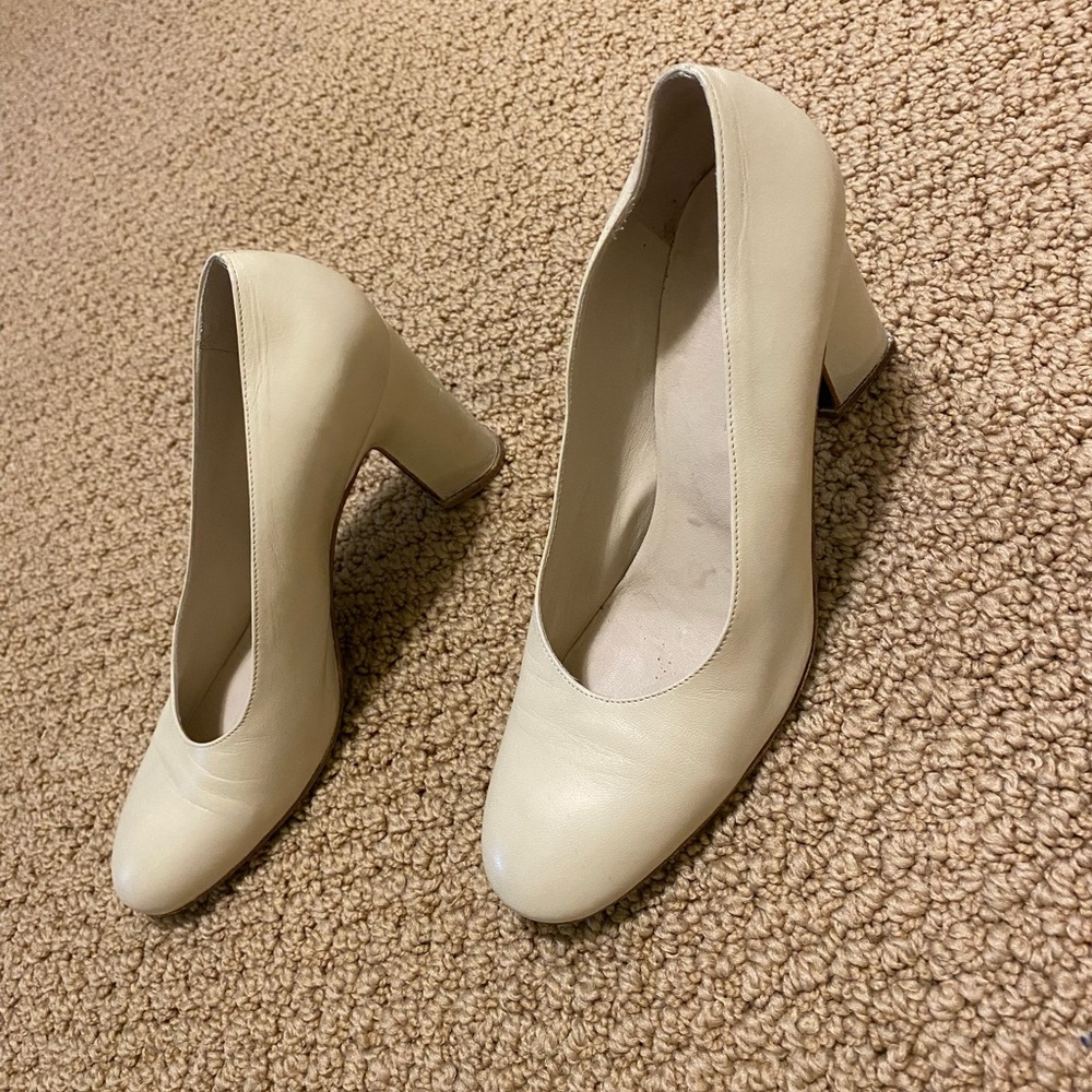 Vintage cream Jil Sander Heels